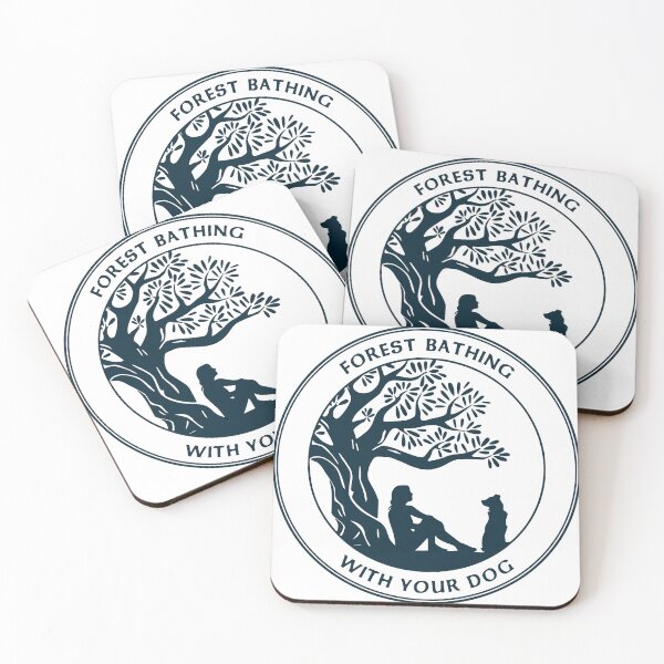 Item preview, Forest Bathing with Your Dog (Navy) designed and sold by NadineMazzola.