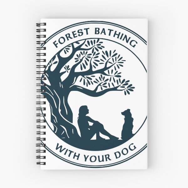 Item preview, Forest Bathing with Your Dog (Navy) designed and sold by NadineMazzola.