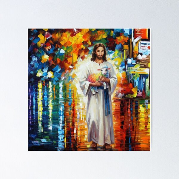 Item preview, JESUS HOLDING RAINBOW DESH  designed and sold by Obinne.