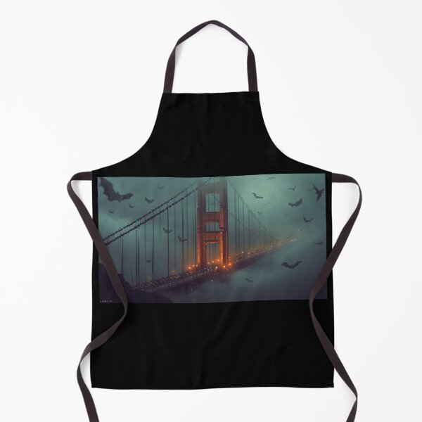 Item preview, Haunted Golden Gate – Pixel Art designed and sold by Pixel-States.