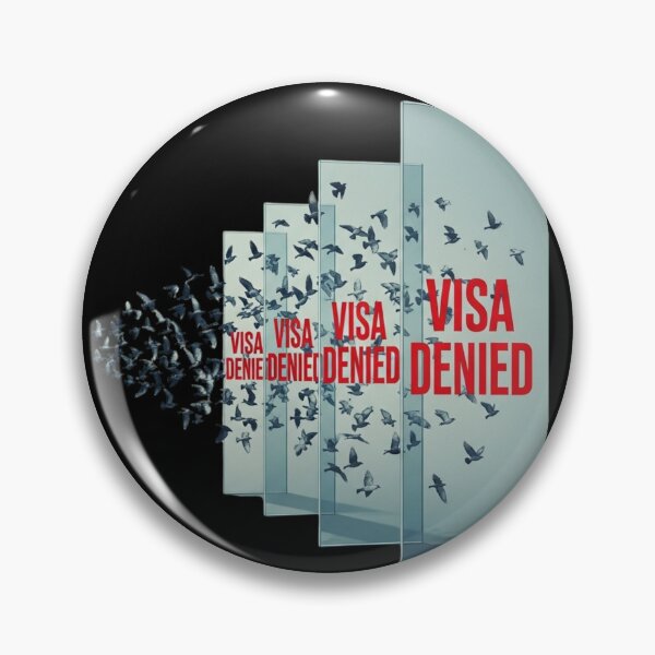 Item preview,  Voices, thoughts, dreams: "VISA DENIED” were buried in darkness. designed and sold by chipmuckdesignn.