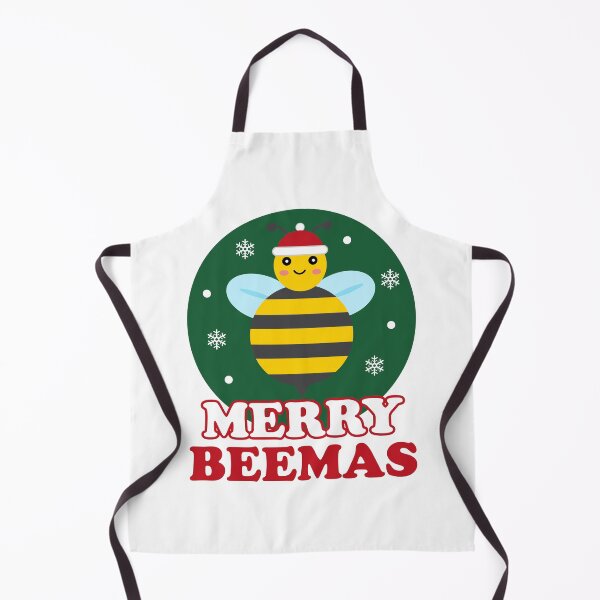 Item preview, Merry Beemas - Cute Funny Christmas Bee Pun designed and sold by Shape Snip Studio.