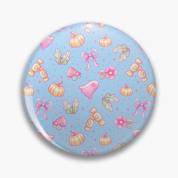 Item preview, Pastel Autumn Ghost Pattern – Cute Halloween Candycore Design designed and sold by Kalaidas-Art.