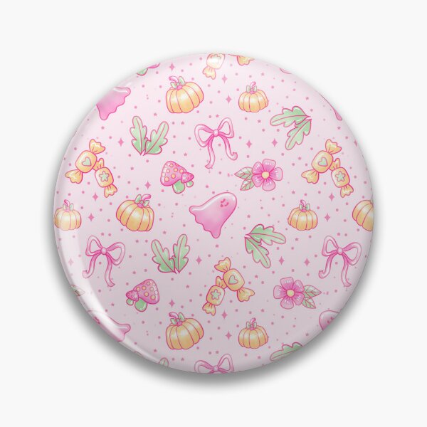 Item preview, Pastel Autumn Ghost Pattern – Cute Halloween Candycore Design designed and sold by Kalaidas-Art.