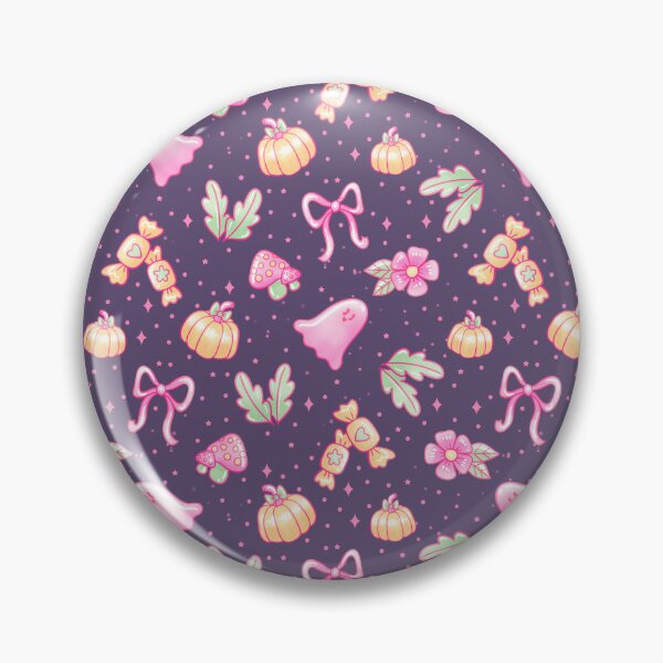 Item preview, Pastel Autumn Ghost Pattern – Cute Halloween Candycore Design designed and sold by Kalaidas-Art.