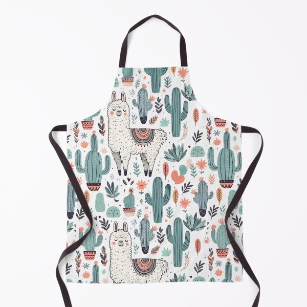 Item preview, Cute Llamas & Cactus Desert Pattern designed and sold by Dream Garden.