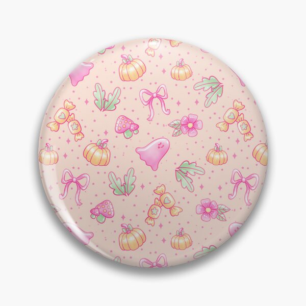 Item preview, Pastel Autumn Ghost Pattern – Cute Halloween Candycore Design designed and sold by Kalaidas-Art.