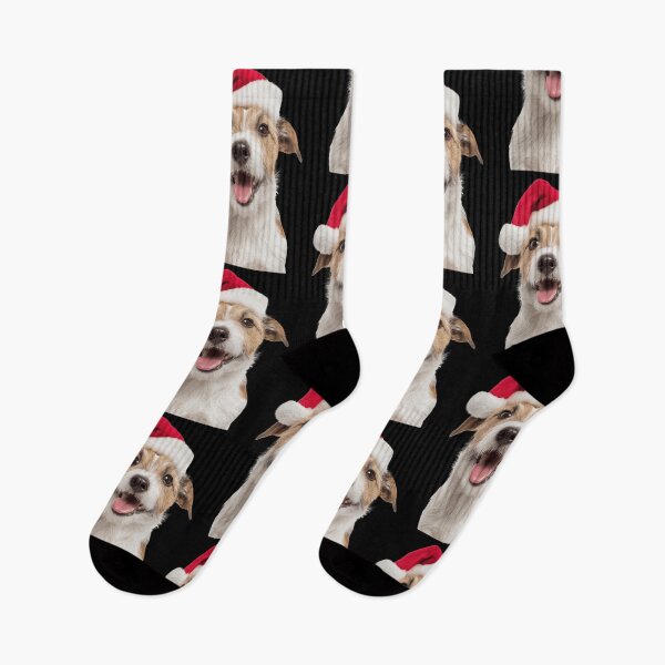 Artikelvorschau, Russell Terrier mit Weihnachtsmütze – Festliches Russell Terrier Weihnachtsdesign entworfen und verkauft von LazyOwlStore.
