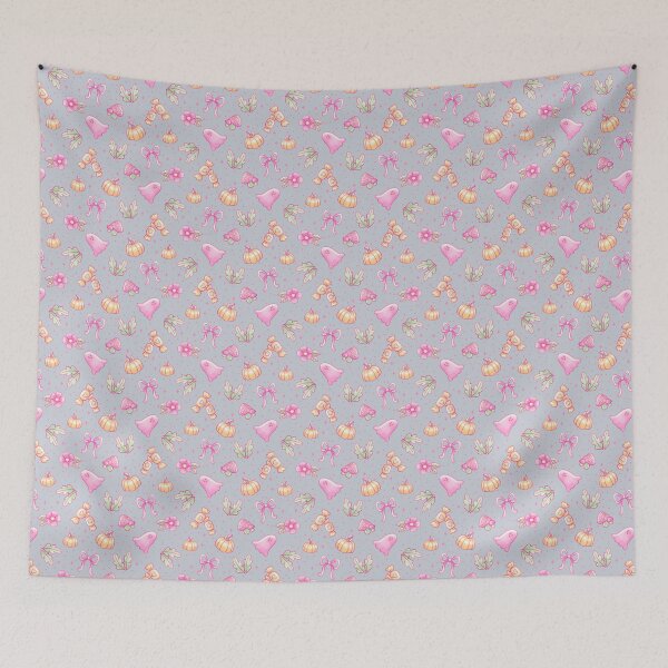 Item preview, Pastel Autumn Ghost Pattern – Cute Halloween Candycore Design designed and sold by Kalaidas-Art.