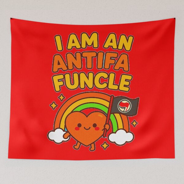 Item preview, I AM AN ANTIFA FUNCLE - Flag-Wavin’ FUNCLE - V3 designed and sold by WheelieGdArt.