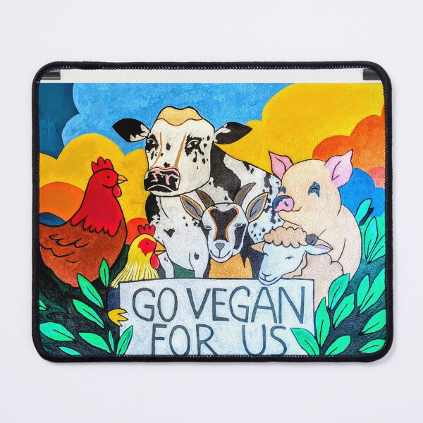 Item preview, Go Vegan For Us designed and sold by RobbiePotterArt.
