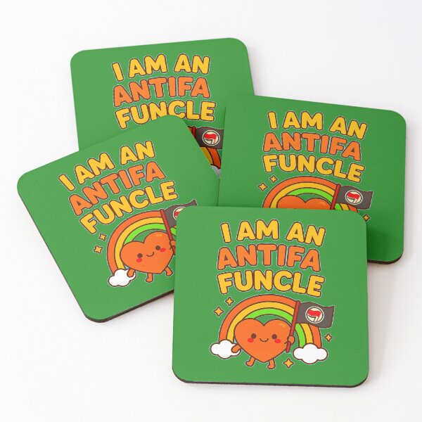 Item preview, I AM AN ANTIFA FUNCLE - Flag-Wavin’ FUNCLE - V4 designed and sold by WheelieGdArt.