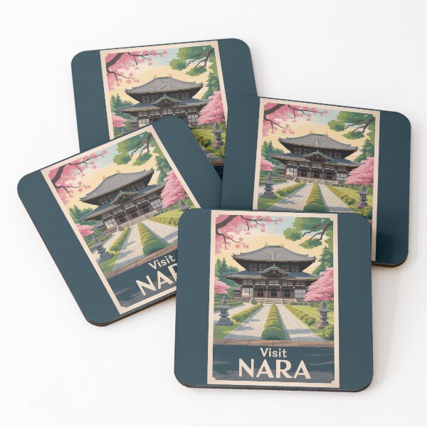 Item preview, Nara Japan Illustration Travel Art Vintage designed and sold by KrisSidDesigns.