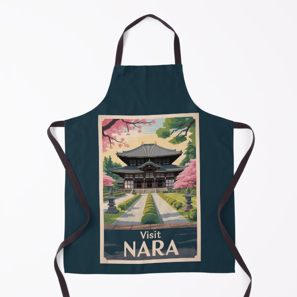 Item preview, Nara Japan Illustration Travel Art Vintage designed and sold by KrisSidDesigns.