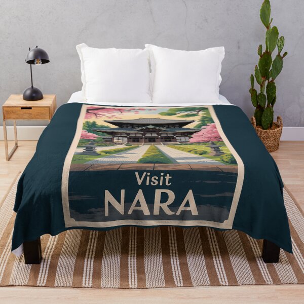Item preview, Nara Japan Illustration Travel Art Vintage designed and sold by KrisSidDesigns.