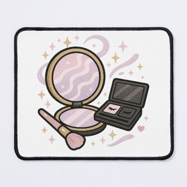 Item preview, Aura Mirror Makeup Set | Glam Witch Vanity Sticker & Feminine Energy Printable Wall Art designed and sold by HerDreamCodes.