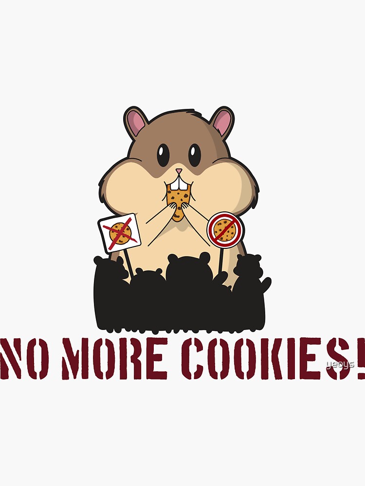 GPDR No More Cookies Hamster - Funny GDPR Gift von yeoys