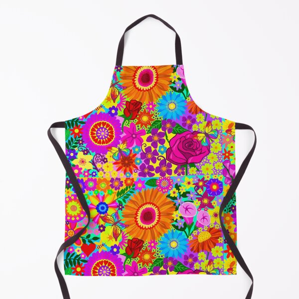 Item preview, Maximalist Kaleidoscope Garden | Colorful Hippie Flower Art designed and sold by Vividality.