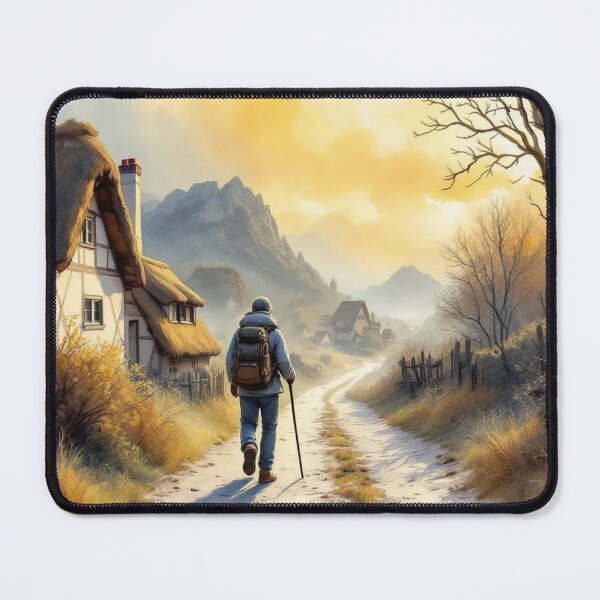 Item preview, Departure of the stage on the Way of Saint James (Saint-Jean-Pied-de-Port region) designed and sold by jefboutique6150.