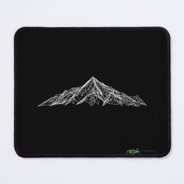 Item preview, Shadow Ridge — Minimal Black & White Op Art Mountain designed and sold by Benito Del Ray.