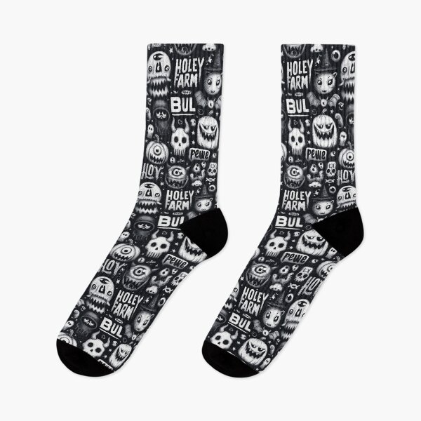 Item preview, Comic Book Halloween Pattern in a Dark Stippling Style. designed and sold by Piotrek0001.
