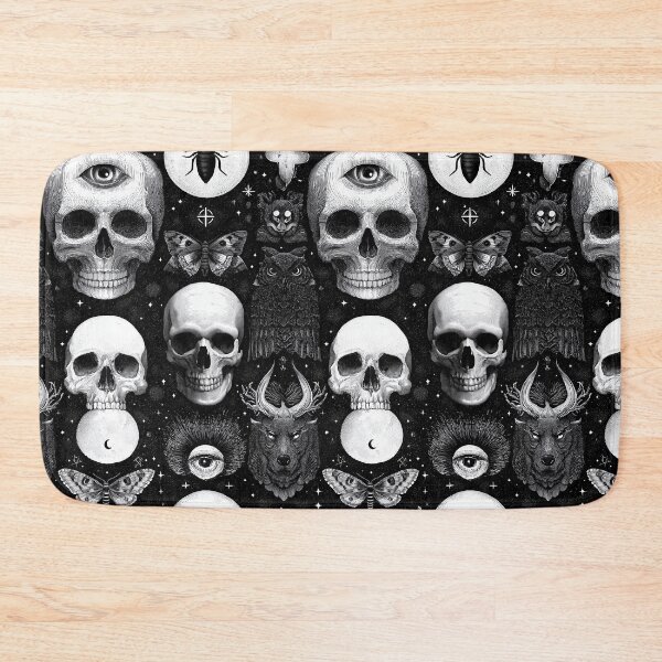Item preview, Cosmic Pattern with Anatomical Skulls, Moths, and Owls. designed and sold by Piotrek0001.