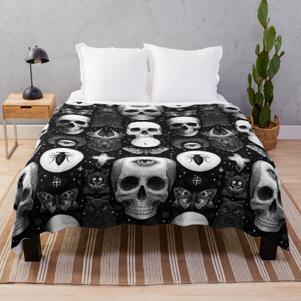 Item preview, Cosmic Pattern with Anatomical Skulls, Moths, and Owls. designed and sold by Piotrek0001.