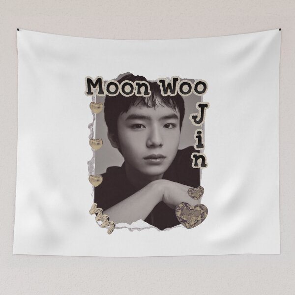 Item preview, Moon Woo-jin (문우진) Korean Actor K-Drama Scrapbook Collage Cozy Y2K Vintage Design designed and sold by HELL0WBELLO.