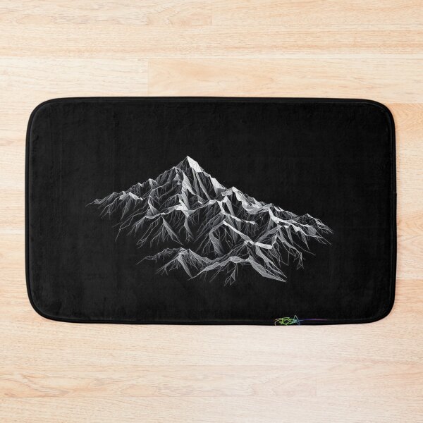Item preview, Fractal Heights — Abstract Geometric Mountain Op Art designed and sold by Benito Del Ray.