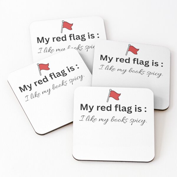 Item preview, red flags, spicy book designed and sold by RedFlagCentral.
