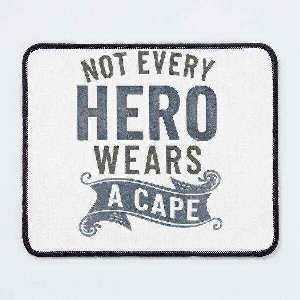 Item preview, Not Every Hero Wears a Cape – Vintage Typography Design designed and sold by Artaprintly.