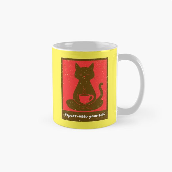Item preview, Espurr-esso Yourself – Funny Coffee Cat Art designed and sold by FrancophileFun.