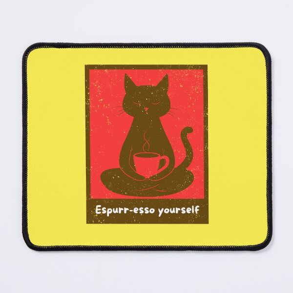 Item preview, Espurr-esso Yourself – Funny Coffee Cat Art designed and sold by FrancophileFun.