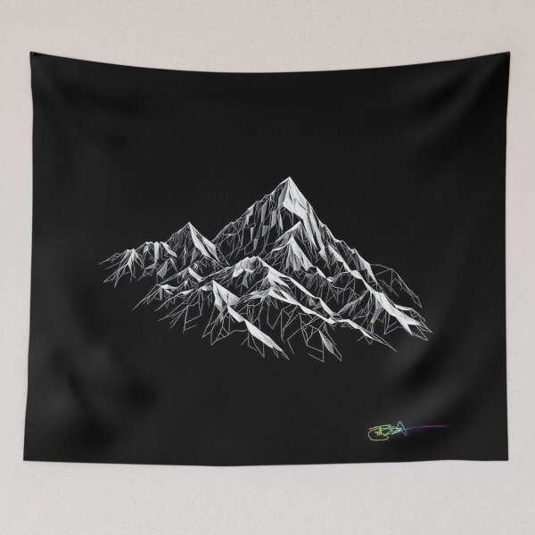 Item preview, Echo Summit — Black & White Geometric Op Art designed and sold by Benito Del Ray.
