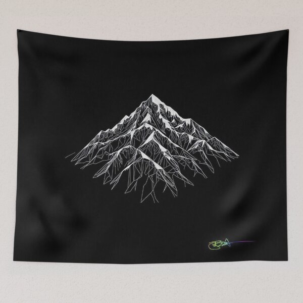 Item preview, Silent Altitude — Minimalist Op Art Mountain designed and sold by Benito Del Ray.