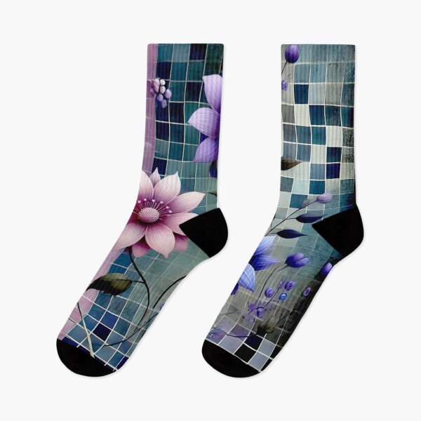 Item preview, Flowers, pixels and lilacs designed and sold by Helios Be. Lavsh.