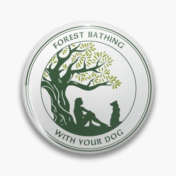 Item preview, Forest Bathing with Your Dog (Two tone green) designed and sold by NadineMazzola.