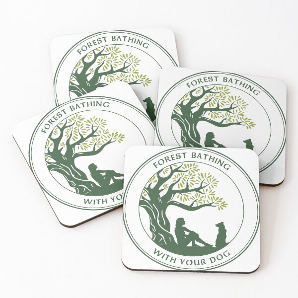 Item preview, Forest Bathing with Your Dog (Two tone green) designed and sold by NadineMazzola.