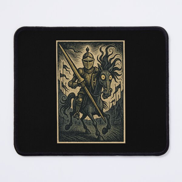 Item preview, Castlecore – Jousting Knight Charge – Woodcut Illustration • Vintage Print Aesthetic designed and sold by JacobKAurumhead.
