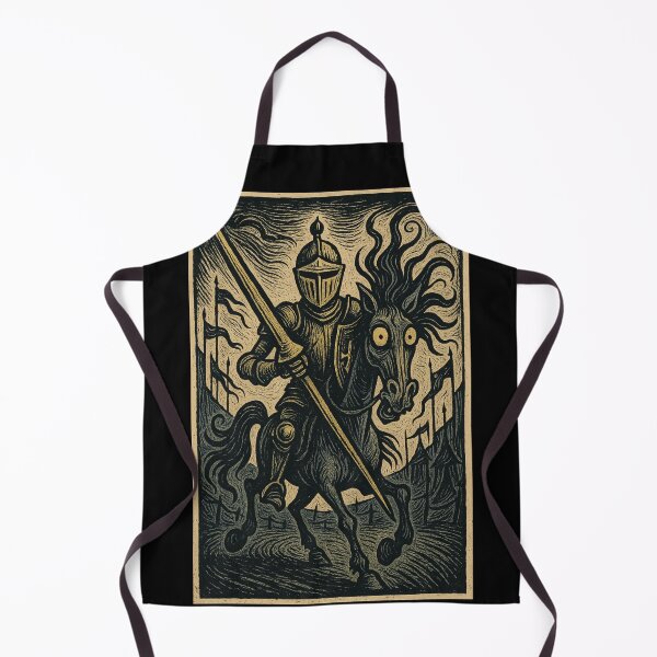Item preview, Castlecore – Jousting Knight Charge – Woodcut Illustration • Vintage Print Aesthetic designed and sold by JacobKAurumhead.