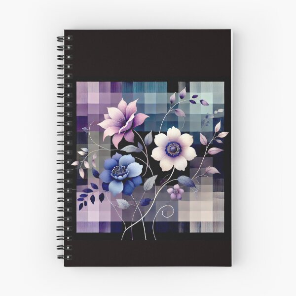 Item preview, Flowers, pixels and lilacs#1 designed and sold by Helios Be. Lavsh.