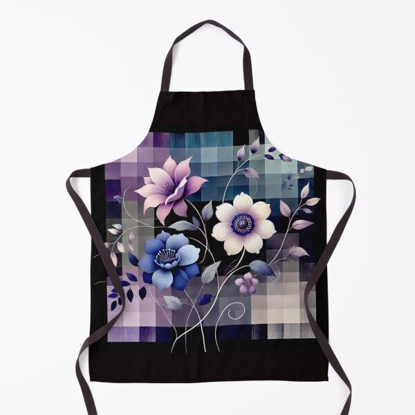Item preview, Flowers, pixels and lilacs#1 designed and sold by Helios Be. Lavsh.