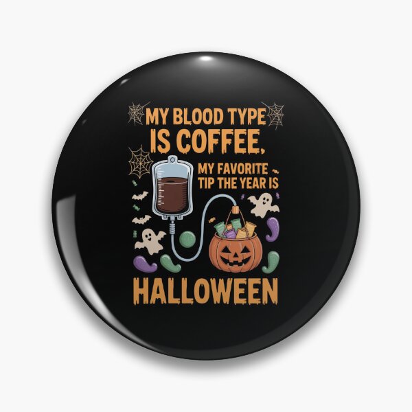 Item preview, Coffee Blood Type Halloween Tee designed and sold by PrintAtelier.