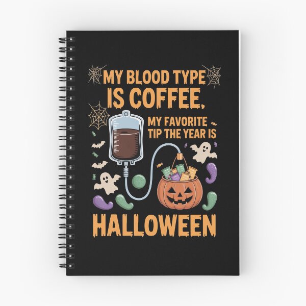 Item preview, Coffee Blood Type Halloween Tee designed and sold by PrintAtelier.