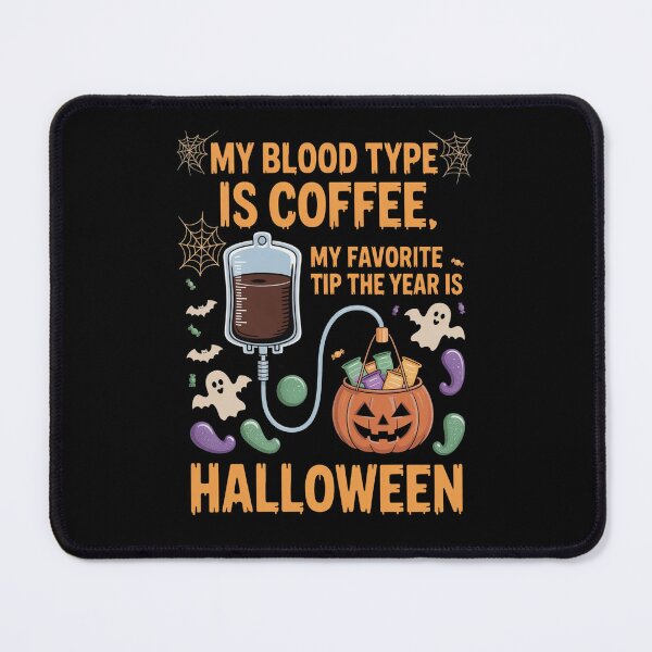 Item preview, Coffee Blood Type Halloween Tee designed and sold by PrintAtelier.