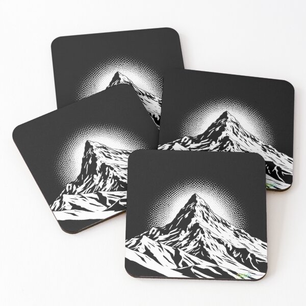Item preview, Radiant Summit — Illuminated Mountain Op Art designed and sold by Benito Del Ray.