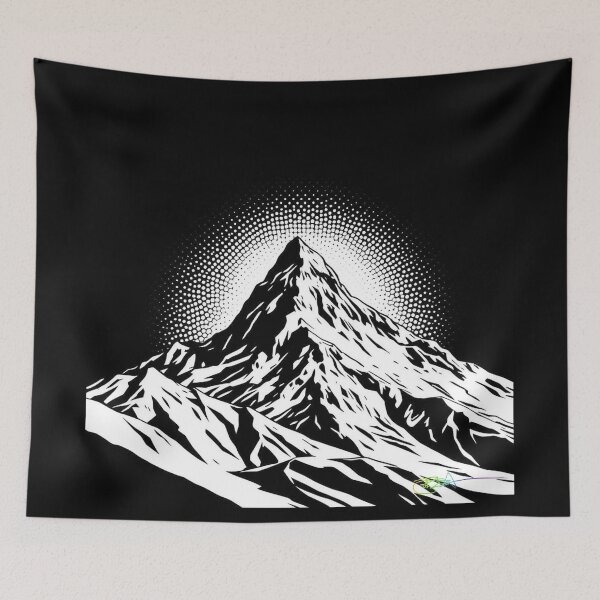 Item preview, Radiant Summit — Illuminated Mountain Op Art designed and sold by Benito Del Ray.