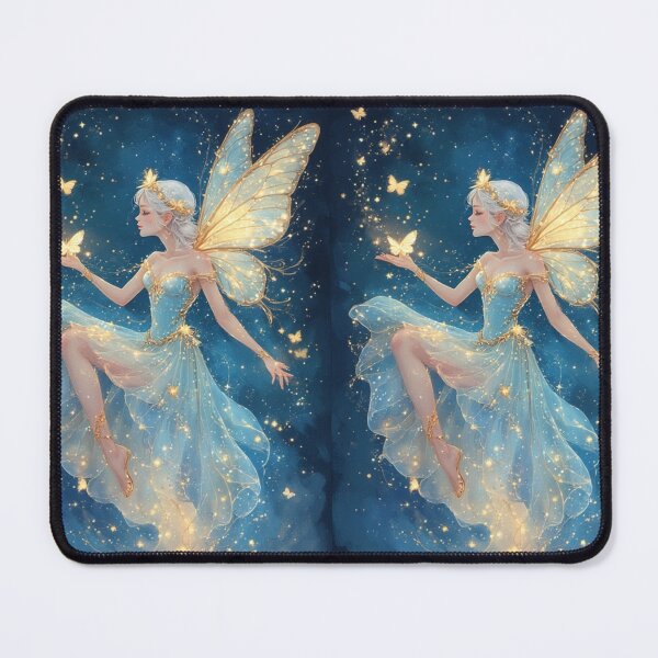 Item preview, Magic Opalite Fairy with Glowing Butterfly – Enchanting Fantasy designed and sold by Ditstyle.