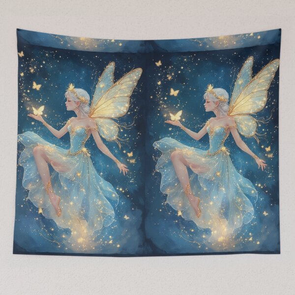 Item preview, Magic Opalite Fairy with Glowing Butterfly – Enchanting Fantasy  designed and sold by Ditstyle.