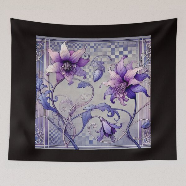 Item preview, Flowers, pixels and lilacs#2 designed and sold by Helios Be. Lavsh.